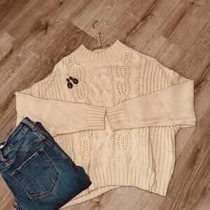 Cream sweater